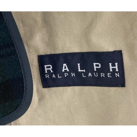 Men's VTG Ralph Lauren Overcoat Removable Tartan Plaid Liner Beige Sz 3XL NWT - Picture 12 of 13